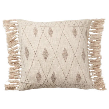 Housse de coussin Nature marron Fernando