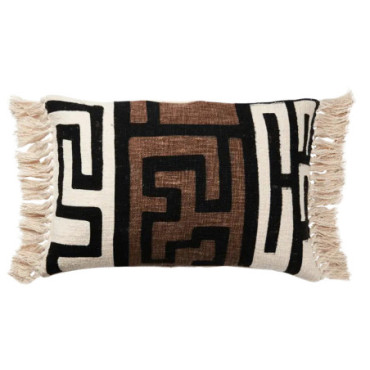 Housse de coussin Nature noir rouille Fernando