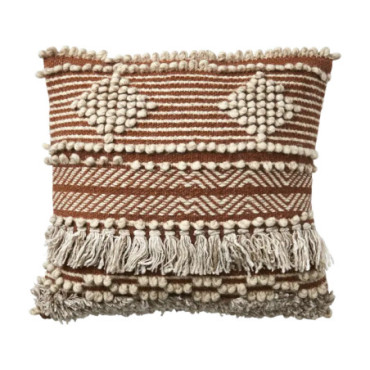 Housse de coussin Rouille beige Minna