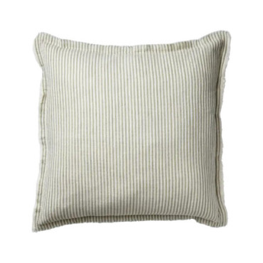 Housse de coussin Vert blanc Line