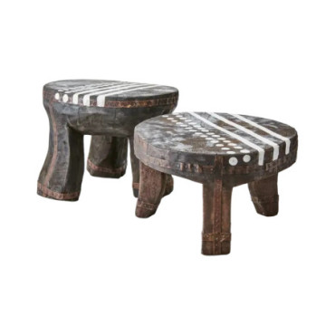 Tabouret Marron noir Treasure