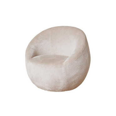 Fauteuil arrondi Gelato Vanille