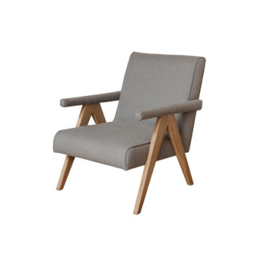 Fauteuil gris Grimaud