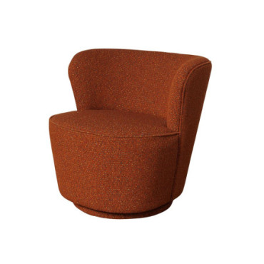 Fauteuil rotatif terracotta Kiwi