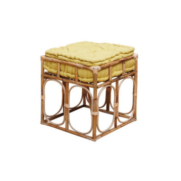 Tabouret jaune India