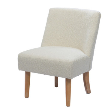 Fauteuil Dagmard Bouclette Blanc