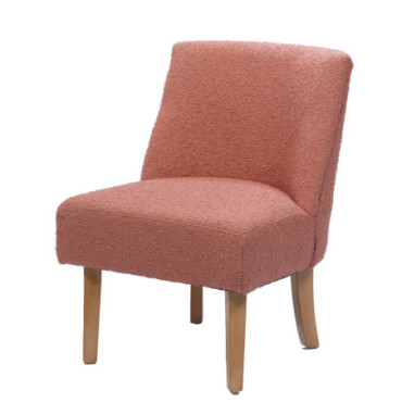 Fauteuil Dagmard Bouclette Rose