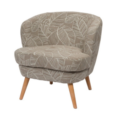 Fauteuil Dagmard Feuille Lin 1