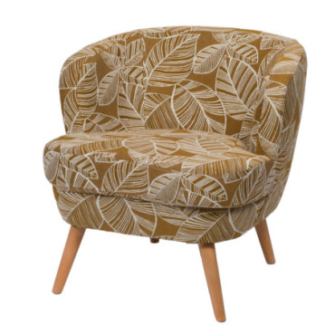 Fauteuil Dagmard Feuille Miel