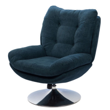 Fauteuil Magnum Bleu Chrome