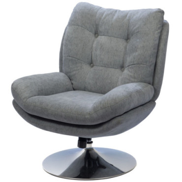 Fauteuil Magnum Gris C Chrome