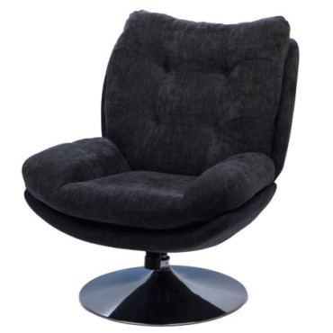 Fauteuil Magnum Noir Chrome