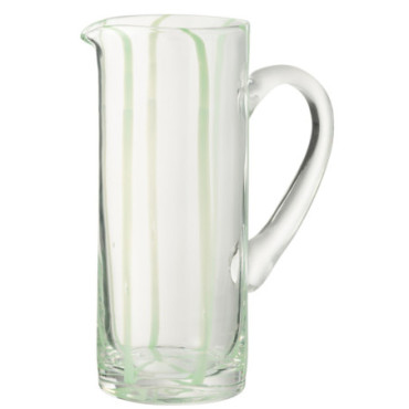 Carafe Rayures Verre Transparent / Vert