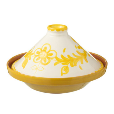 Tajine Granada Céramique Blanc / Jaune