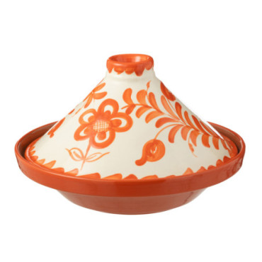 Tajine Granada Céramique Blanc / Orange