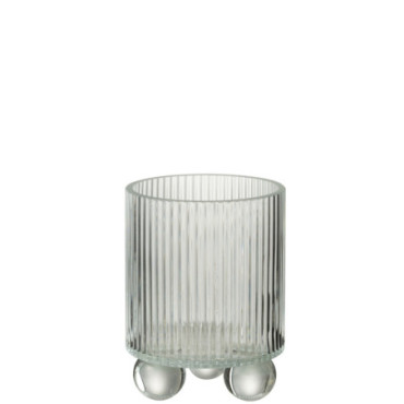 Photophore Clara Verre Transparent Petit