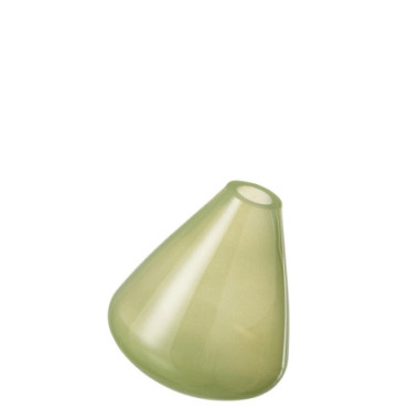 Vase Topaz Verre Vert Clair