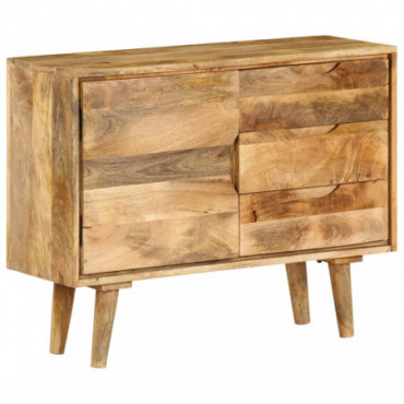 Commode Pieds Compas En Bois Massif De Manguier Longueur 90Cm