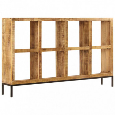 Buffet Avec 8 Niches En Bois De Manguier Massif Hauteur 95 Cm