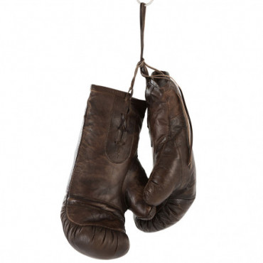 Gants De Boxe Cuir Marron