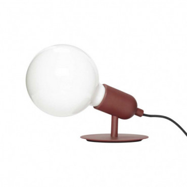 Lampe À Poser Minimaliste Avec Ampoule En Métal Noir