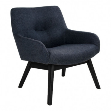 Fauteuil London Gris Foncé Avec Pieds Noirs