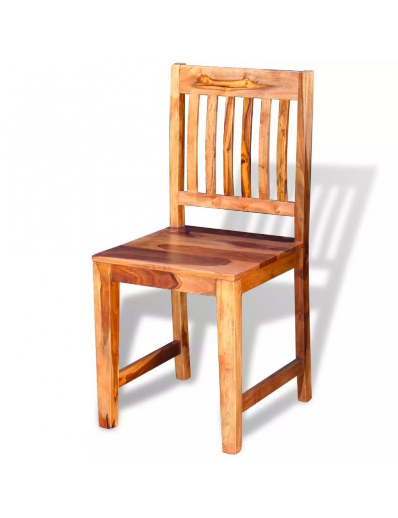 Chaise de table x2 en bois massif de sesham  Achat sur Plante Ta Deco
